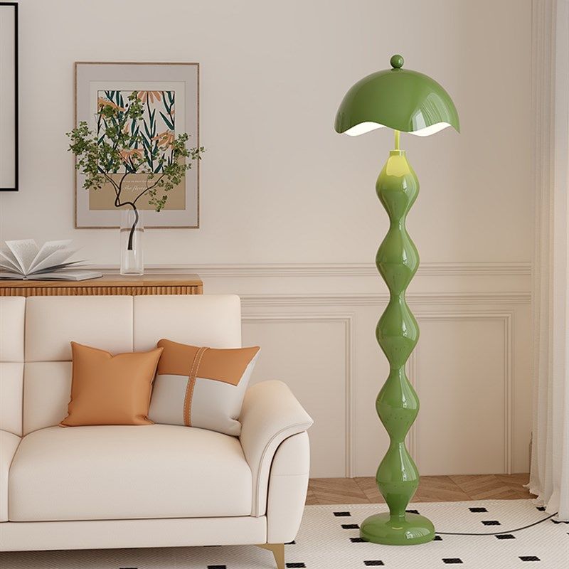 现代奶油风葫芦落地灯客厅卧室沙发边高感氛围感装饰简约床头台灯