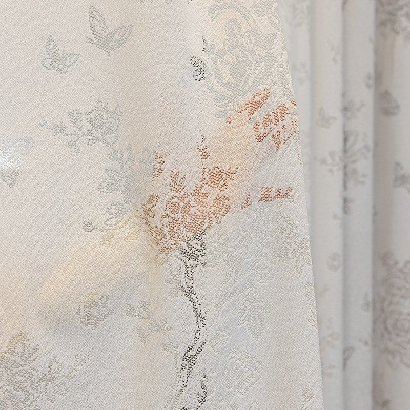 法式梦幻半遮光透光不透人加厚窗纱客厅阳台遮光隔热卧室防晒白色,居家布艺,定制窗帘,淘宝优惠券,粉丝福利购,淘宝优惠卷