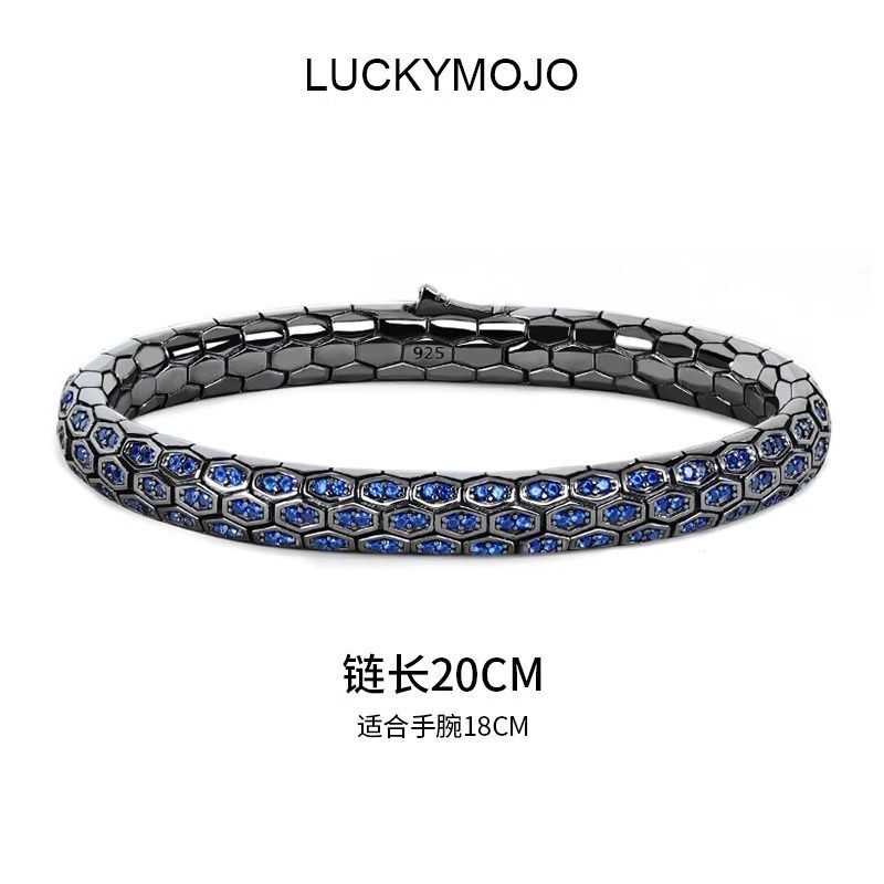 蛇年新款蛇纹手链男女锆石满钻蛇手镯手链男款轻奢高级感2025新年