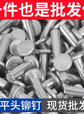 M2M3M4M5M6 铝平头铆钉 平头实心铝铆钉 敲击式平帽柳丁卯钉