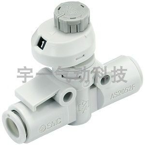 SMC 原装正品AS2052FS-06系列 带刻度的速度控制阀 直通型
