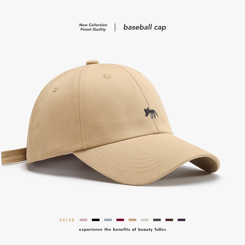 韩国小众刺绣小狐狸棒球帽子