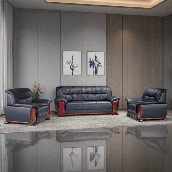 传统公沙发茶几组合一整套台球室实木公室商务接待会客小沙发,商业/办公家具,沙发,淘宝优惠券,粉丝福利购,淘宝优惠卷