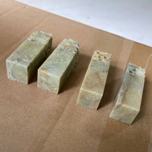 2*2*7CM青田石龙凤对章练习章 狮子头方章纽章金石篆刻印章章料批