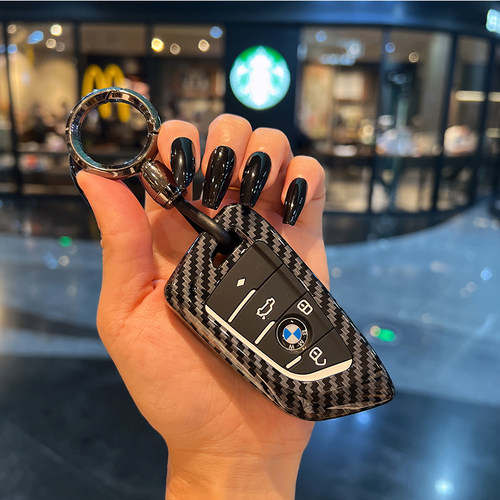 适用于宝马钥匙套3系5系1系7系x1x2x3x4x5x6刀锋壳530车320li碳纤