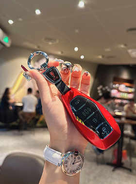 适用红旗钥匙套新款HS5/E-HS7/H9/H7/H5/EHS9HS3车包扣壳高档男女