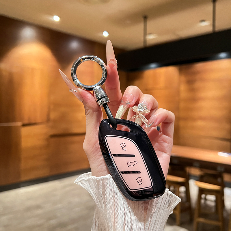 适用名爵4钥匙套MG4ev领航MG5天蝎座ZS锐腾HS锐行ES5车包扣MG6壳