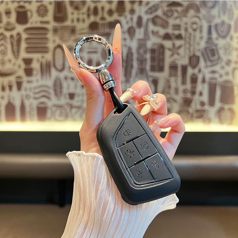 适用凯迪拉克CT5钥匙套XT6 XT5 XT4车GT4壳CT4扣CT6金属ATSL包XTS