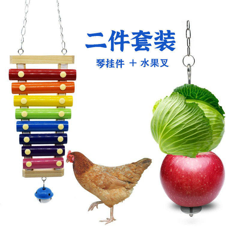 鹦鹉鸟玩具啃咬大型手敲琴串宠物鸡鸭不锈钢水果叉组合的跨境新款,宠物/宠物食品及用品,其它宠物用具,淘宝优惠券,粉丝福利购,淘宝优惠卷