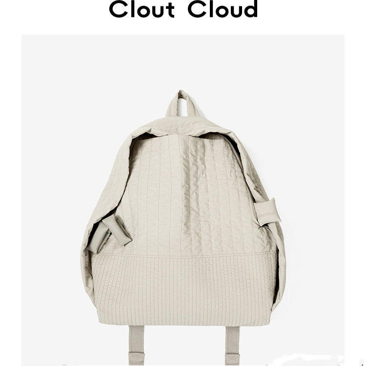 Clout Cloud休闲简约双肩包女大学生轻便背包大容量通勤电脑背包