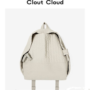 Clout Cloud休闲简约双肩包女大学生轻便背包大容量通勤电脑背包