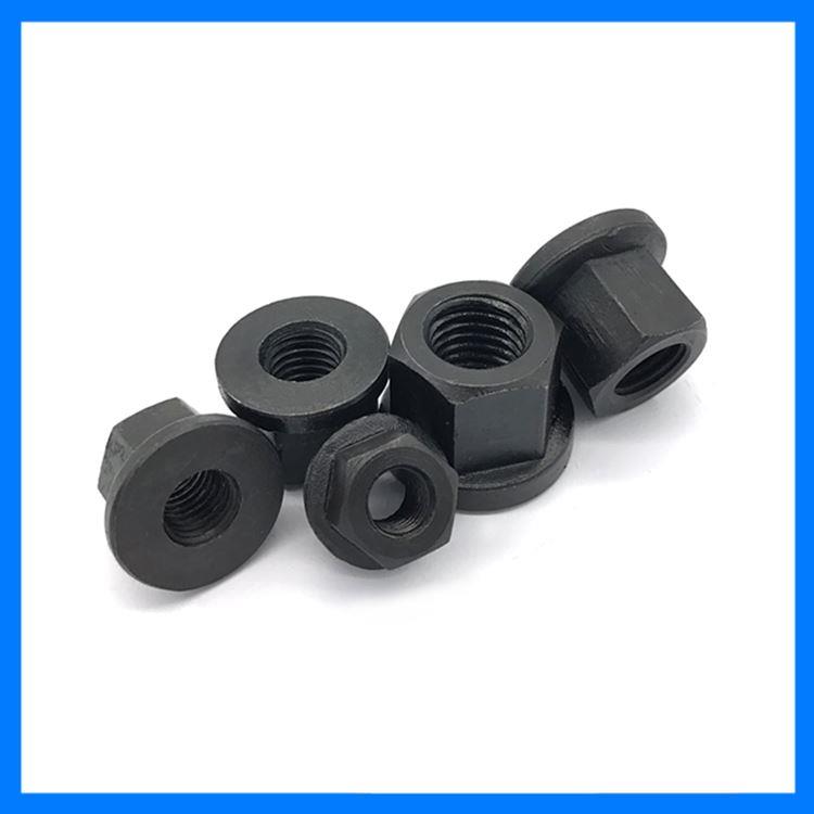 法兰螺母 加高带垫M6M10M12M16M18-M27加硬模具压板六角丸型螺帽