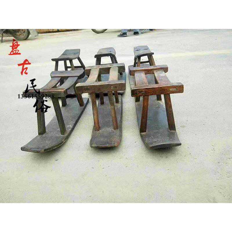 怀旧稻田农具插秧凳老式农耕用具农耕老板凳民俗老物件农耕展示品