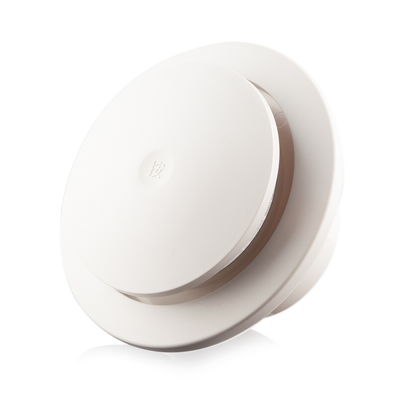 。塑料圆形按压进出排风口过滤防尘消音配件管道通风机空调新风排