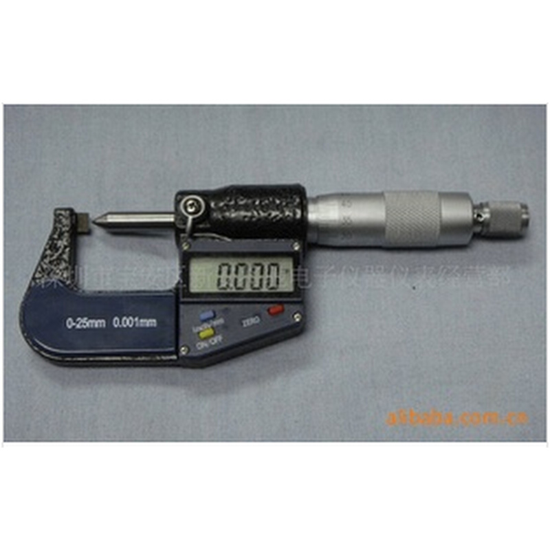 。数范围0~25mm精度0.001mm特种用途尖头环槽深度千分尺数显千分