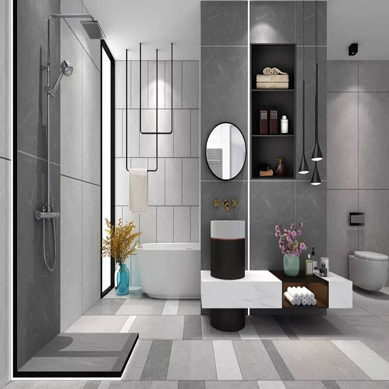 。不锈钢浴室嵌入式壁龛卫生间成品置物架客厅电视背景多层收纳格