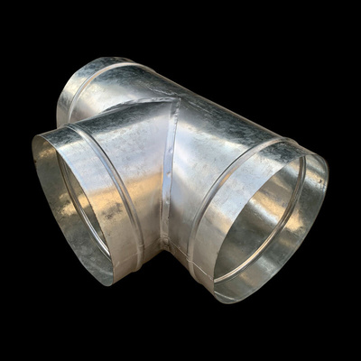 。白铁皮T三通油烟机排烟软管浴霸换气扇排风管Y型三通接头160 18