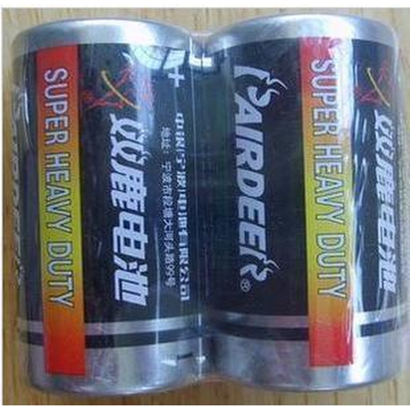 。实体双鹿2号电池 万用表仪表手电电池超级电容电池