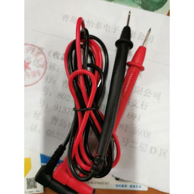 。优利德万用表笔 通用表棒1000V 10A 数字万用表表笔表线UT-L20