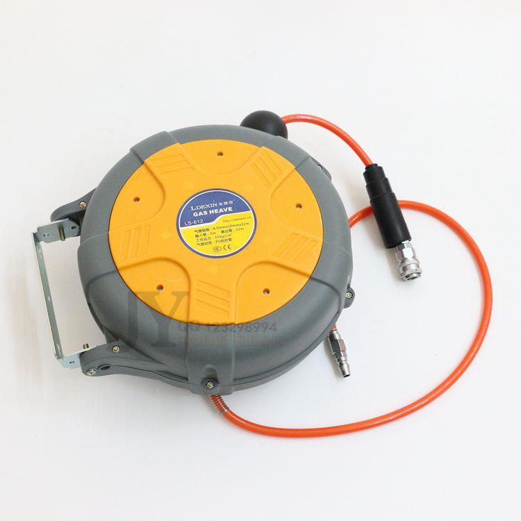 自动伸缩带排管PU包纱管气鼓回收卷轴卷管器气管卷盘6.5x10x12米