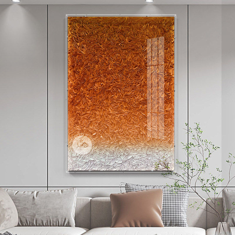创意玄关设计师挂画实物装置亚克力画立体抽象办公室样板间装饰画
