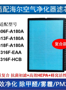 适配海尔空气净化器过滤网芯KJ306F/KJ313F-A180A KJ316F-EAA/HCB