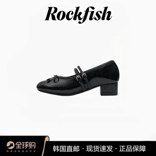 韩国直邮rockfish蝴蝶结芭蕾鞋女