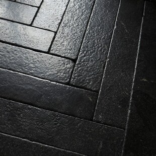 覆古黑色凹和凸长泥石户外花园房子B&B博物馆背景墙砖青石地砖