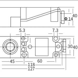 接近开关LJT118M-20A1电感式传感器交流二线LXJ3感应开关