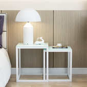 现代简约组合边几伸缩边柜轻奢角几客厅钢化玻璃沙发边柜沙发扶手