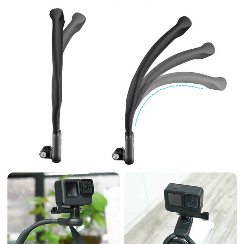 TELESIN For GoPro11/10/9/8运动相机挂脖手机支架一人称视角拍摄