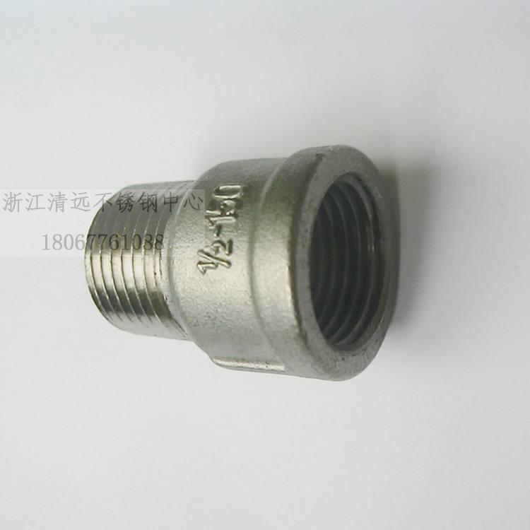 304不锈钢内外丝接头/螺纹/管子DN10DN15DN25管件4分内外丝接头
