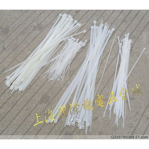 。PA66白色扎带尼龙扎带扎带 白色电工扎带自锁尼龙扎带束电线扎