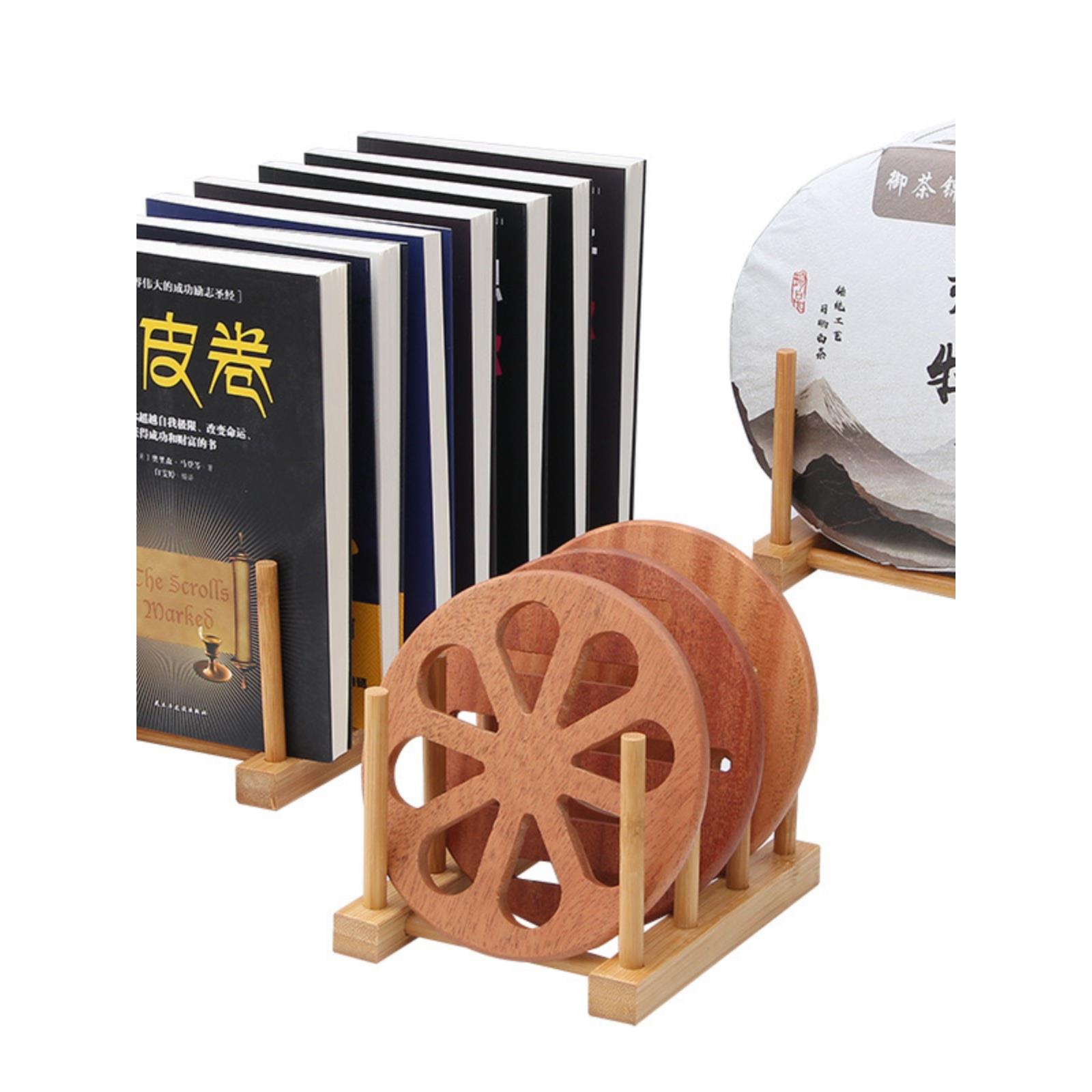 盘子碟子展示架子陈列收纳水杯碟沥水托置物架茶饼超市碗餐盘架子