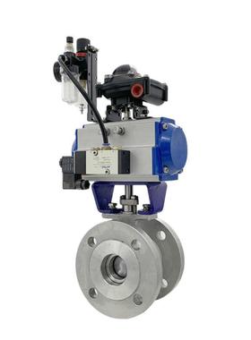 VQ647H/Y-16C耐磨高温蒸汽纸浆比例调节阀防爆气动V型球阀切断阀