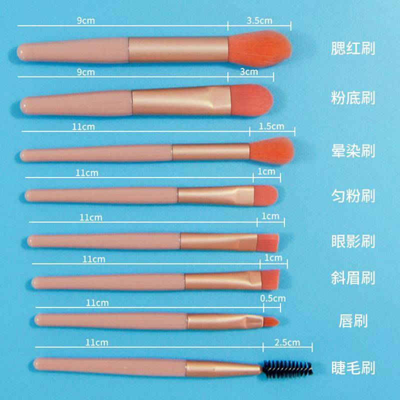 化妆刷全套8支初学者旅行刷子眼影刷高光腮红刷平价学生美妆工具,电子元器件市场,其它元器件,淘宝优惠券,粉丝福利购,淘宝优惠卷