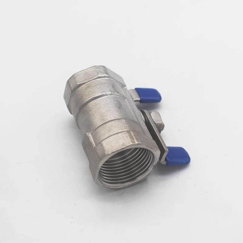 304不锈钢蝶柄球阀内牙阀门开关一片式/1PC球阀自来水阀门开关4分