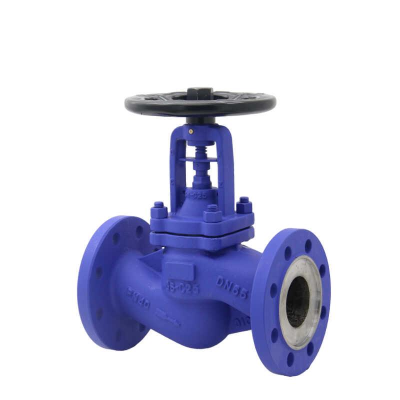 WJ41H-40C德标锅炉高压高温蒸汽导热油碳钢铸钢法兰波纹管截止阀