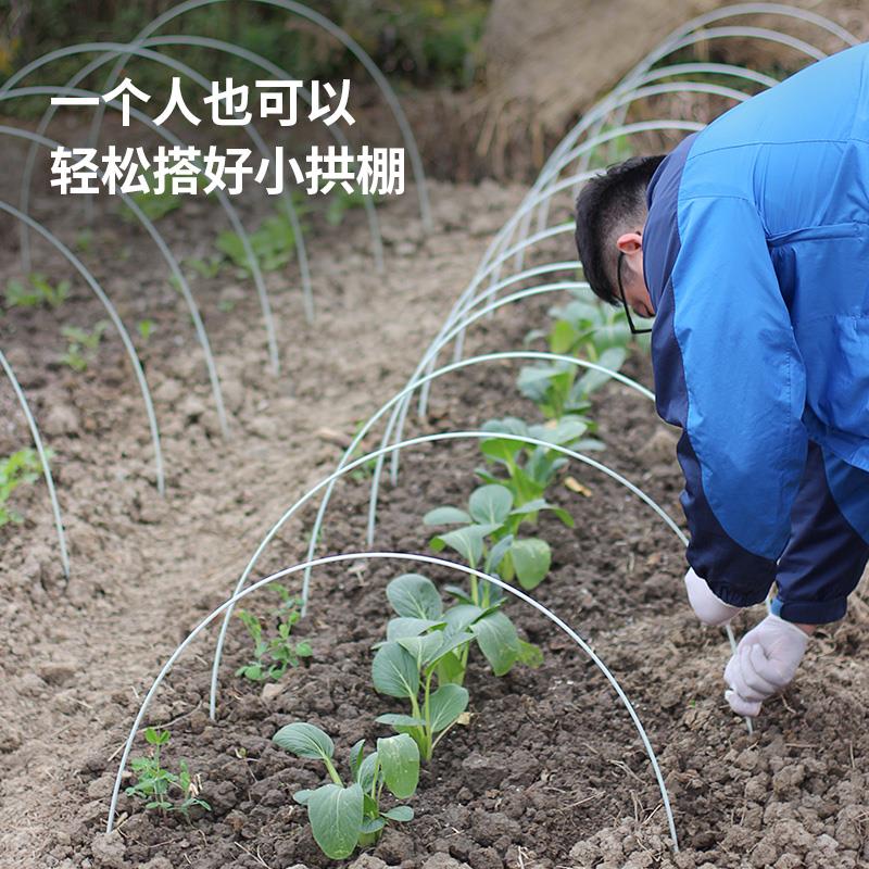 新型农用小拱棚支架蔬菜温室大棚骨架玻璃纤维棒菜园多肉保温杆子