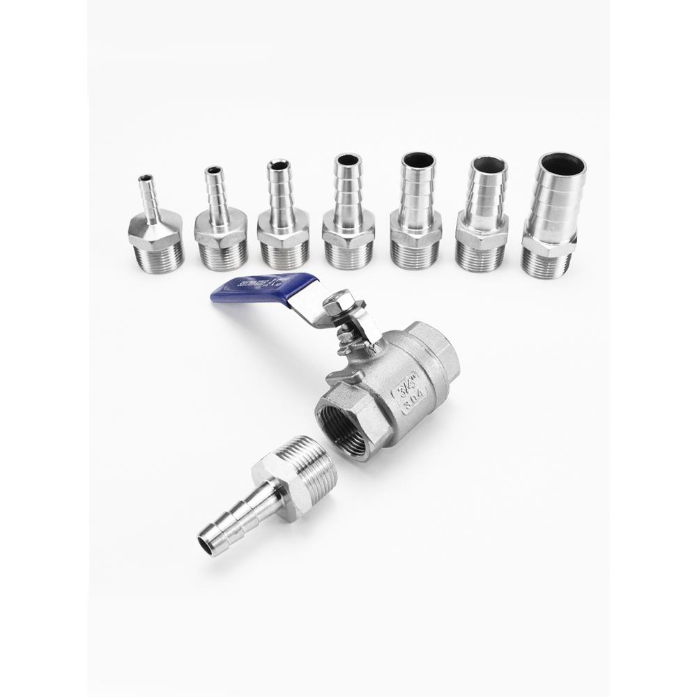 304不锈钢内丝宝塔球阀水箱排水阀水管软管气管宝塔头阀门开关4分