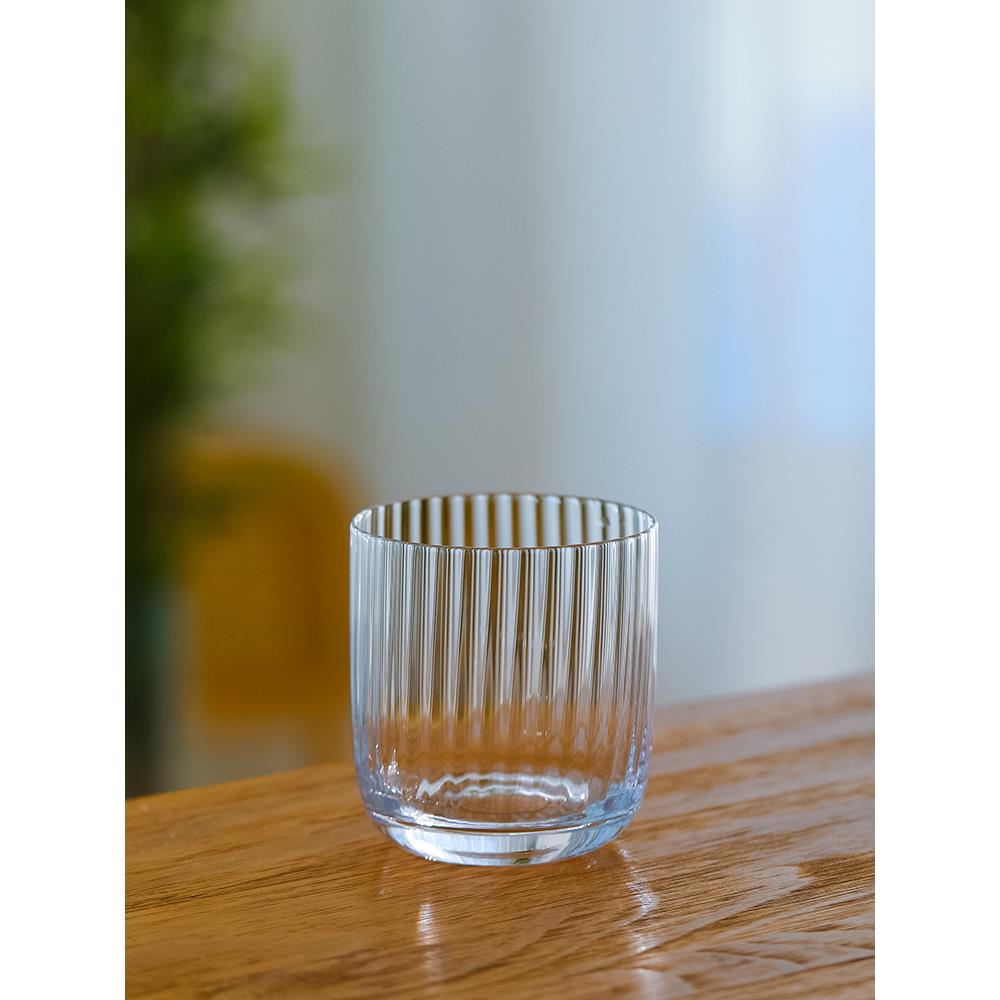 INF02 CRISON 水晶玻璃条纹威士忌酒杯 古典冰球杯洋酒调酒水杯