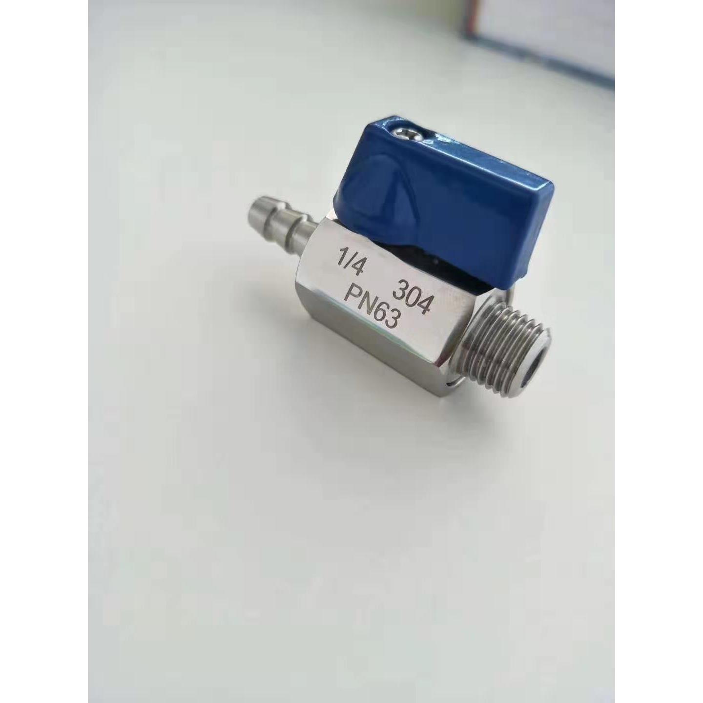 304不锈钢迷你宝塔球阀 软管小球阀排气排水高压阀门10 8 12mm