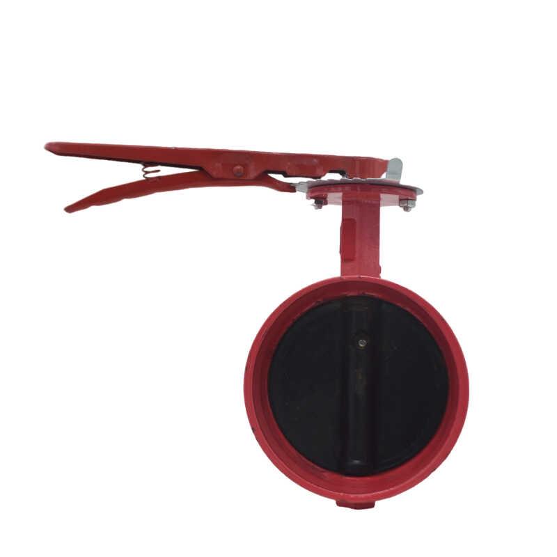 上海沪工良工阀门D81X-16Q消防自来水管道手柄手动卡箍沟槽蝶阀