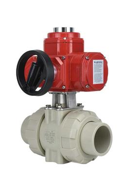 EX-UQ921F-10S耐酸碱耐腐蚀塑料PPH双由令热熔BT4防爆电动球阀CT6