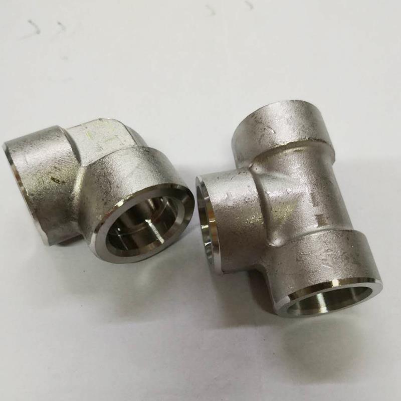 不锈钢承插焊弯头直角三通GB/T14383-1993插入焊高压液压管件接头