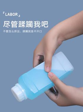 水杉塑料瓶方瓶1000ml加厚食品级 化工样品瓶安利瓶水剂瓶1kg带盖