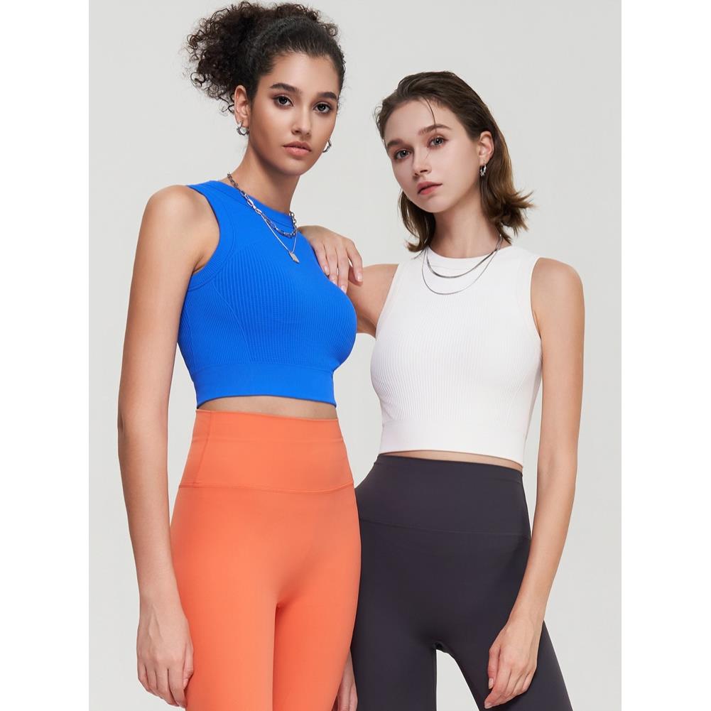 外穿运动背心女工字背防震跑步瑜伽内衣聚拢普拉提文胸健身服bra