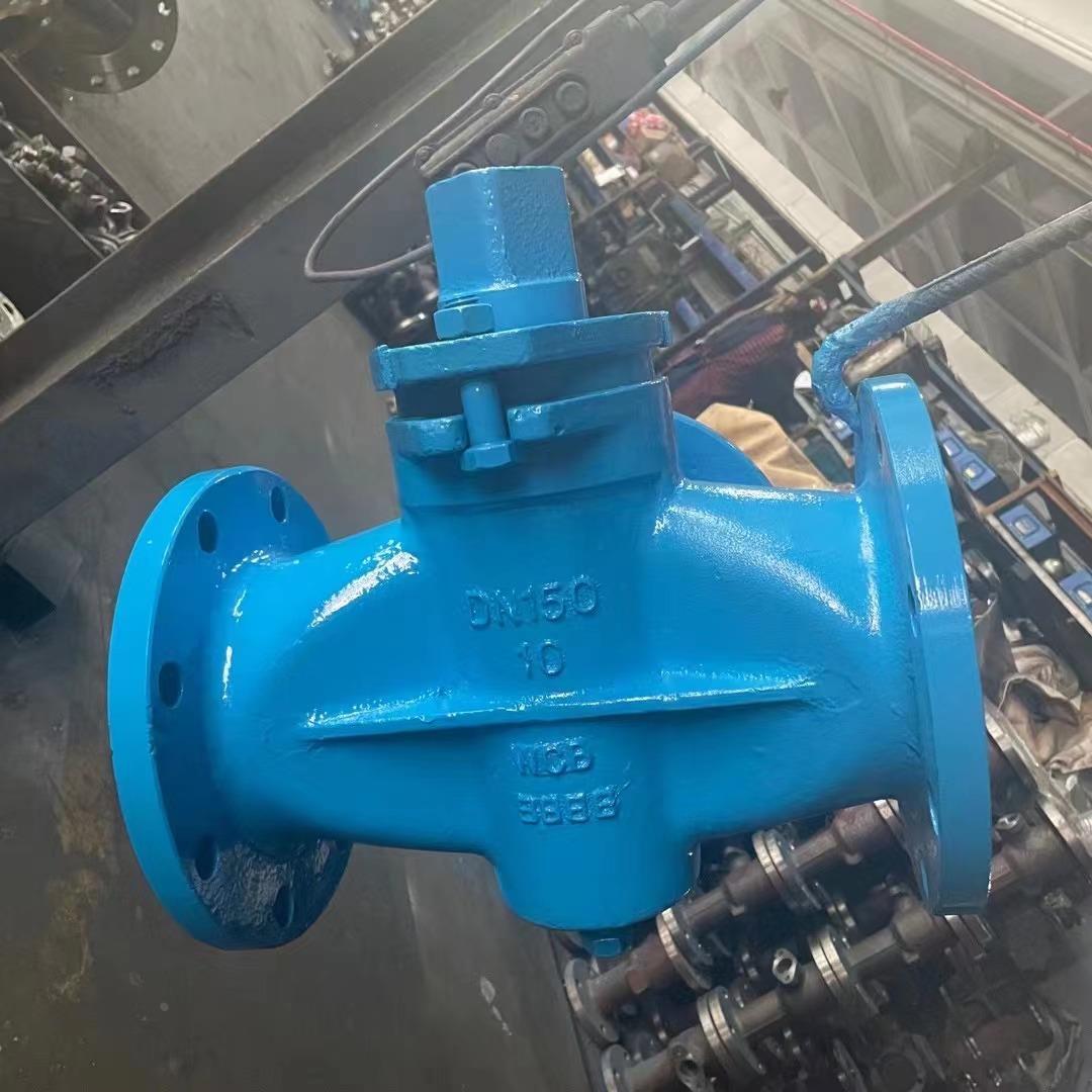 X43W-10C二通旋塞阀铸钢X44W法兰三通旋塞阀 DN25 32 40 50 65 80