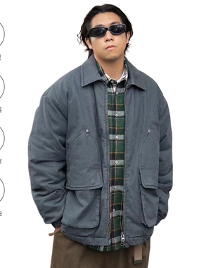 BLNK清仓日系猎装夹克外套加厚保暖冬季外套情侣装加厚工装棉服