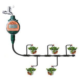 。雨天停止浇花雨水感应花盆自动浇水滴水喷头定时控制器水管系统